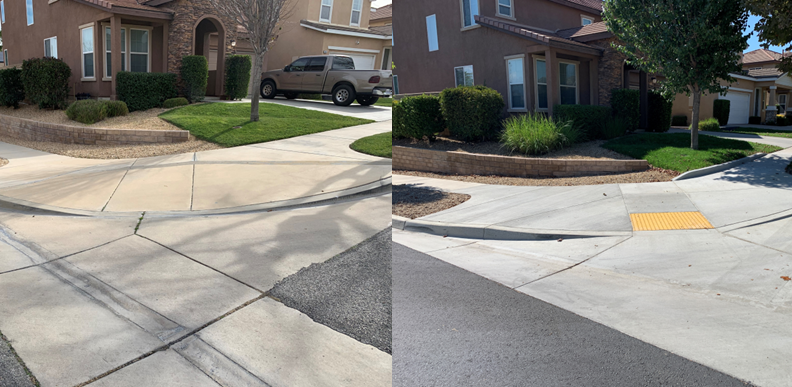 Improved Curb Ramps in Rosena Ranch