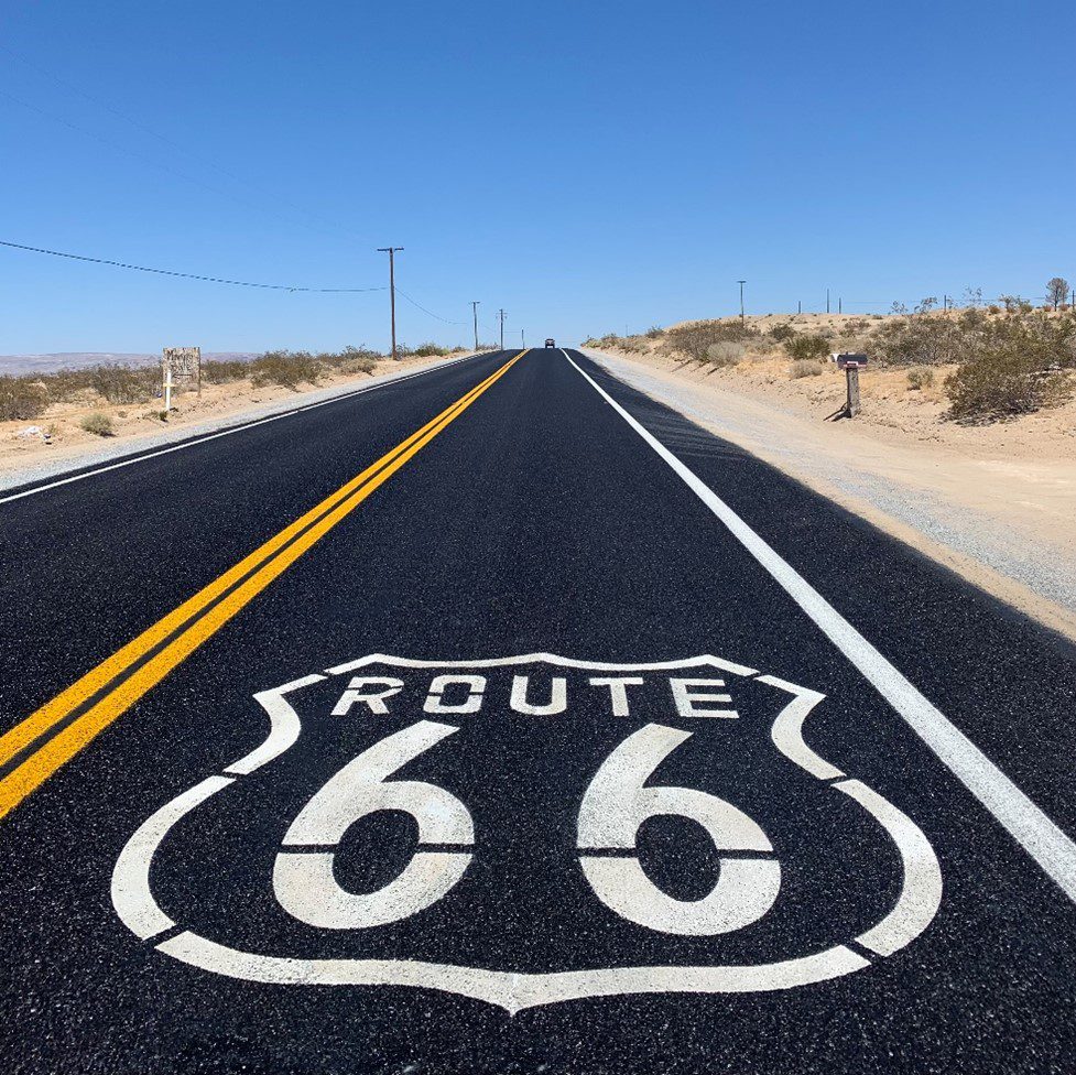 route 66 road sign